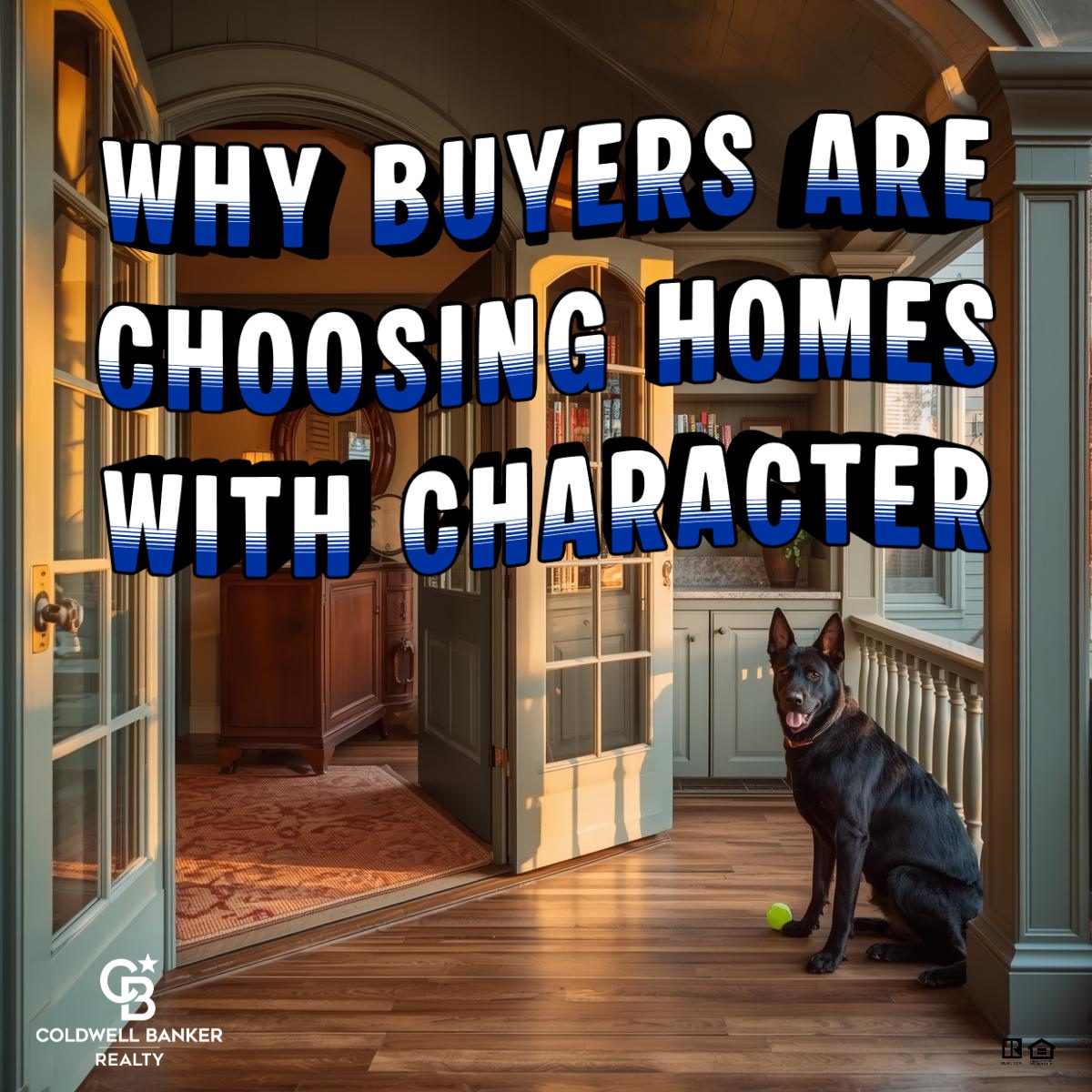 Charming Cincinnati home interior with arched doorway, warm hardwood floors, and a dog sitting inside, highlighting why buyers love homes with character