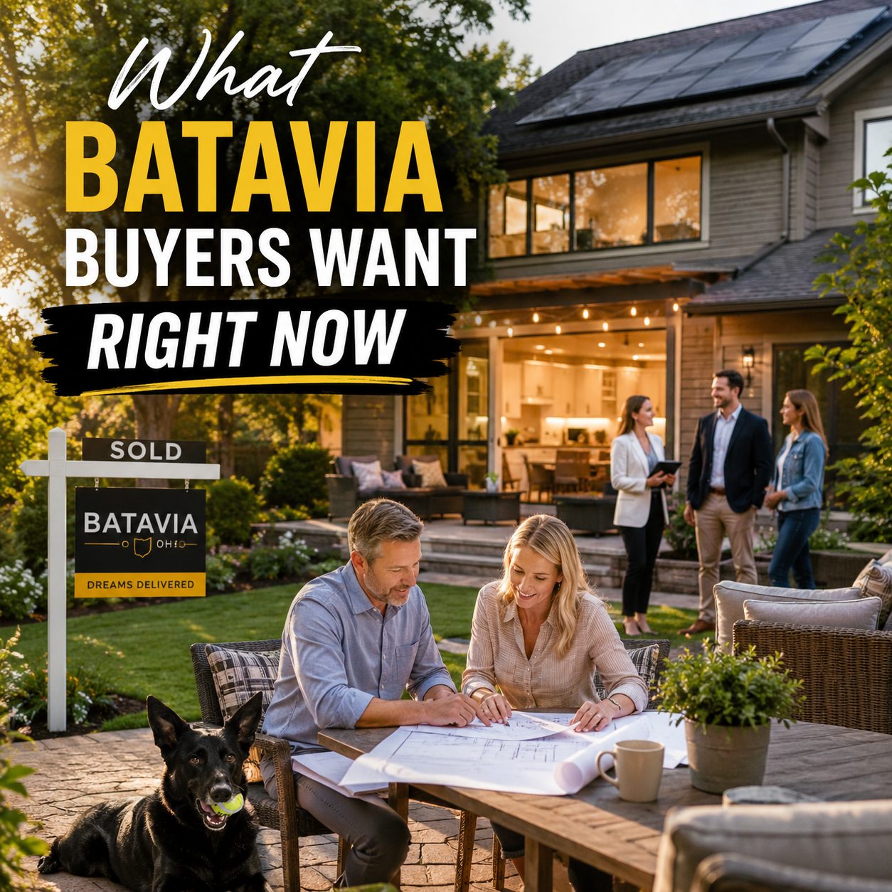 Modern Batavia Ohio home featuring top resale features including updated kitchen, outdoor living area, curb appeal, and energy-efficient upgrades.