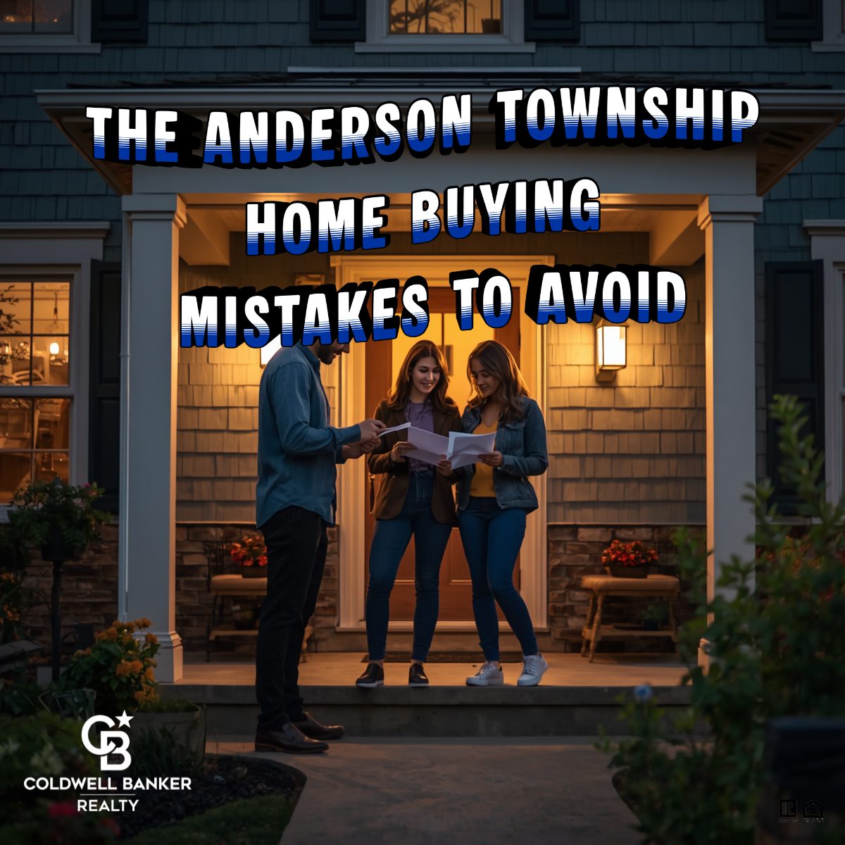 First-time home buyers touring a home in Anderson Township Ohio with a REALTOR®