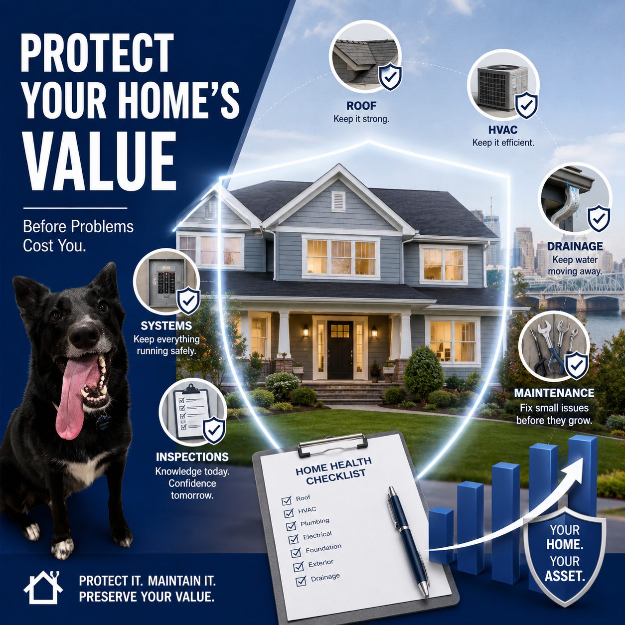 How to protect your home's value with maintenance, strategic repairs, and smart home improvements in Cincinnati and Clermont County.