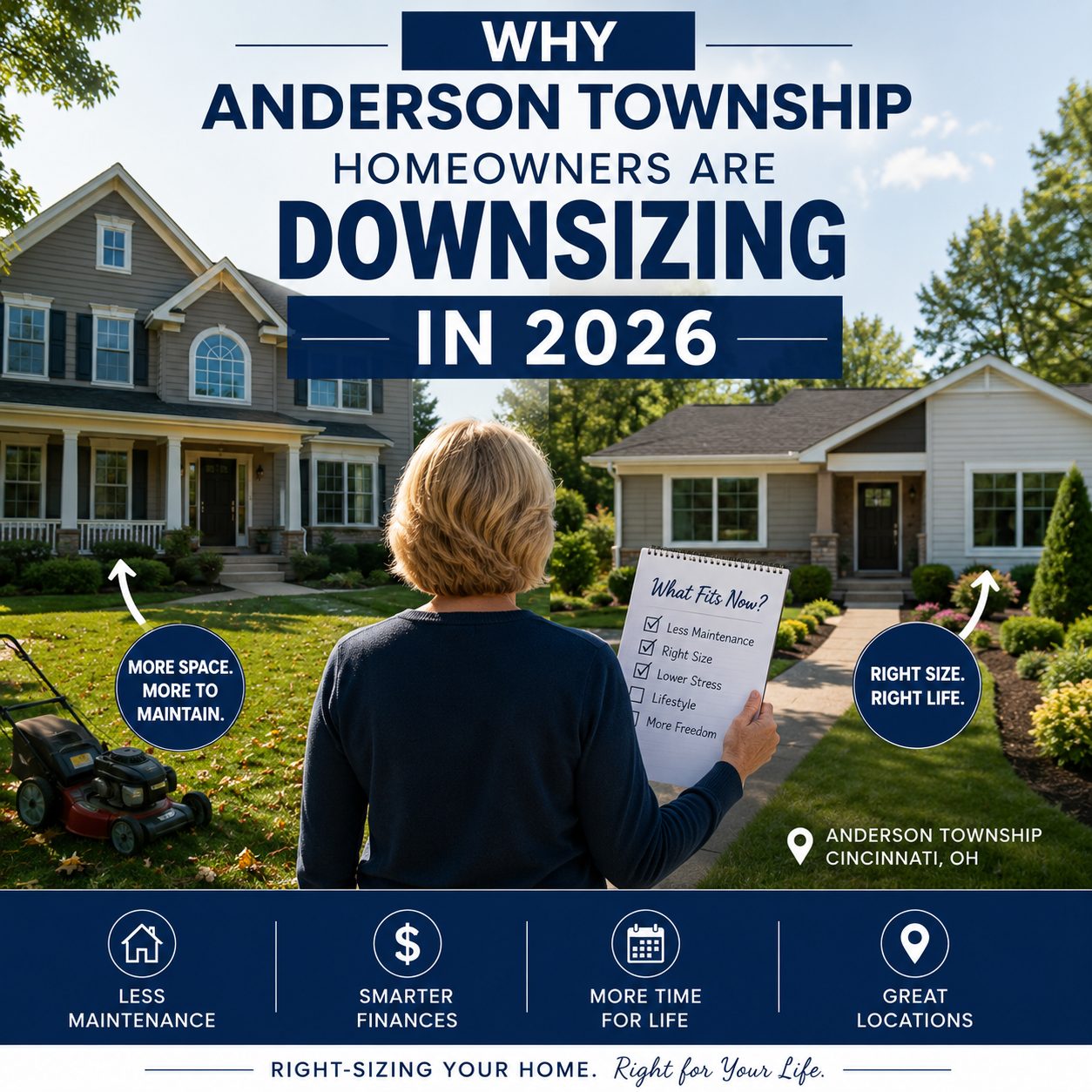 Anderson Township homeowner downsizing to a smaller single-story home in 2026